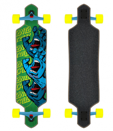 SANTA CRUZ LONGBOARD HAND STACK 9" X 36" CRUZER DROP THRU