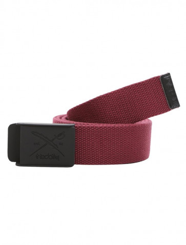 IRIEDAILY CINTURA UOMO FLAG RUBBER BELT RED WINE