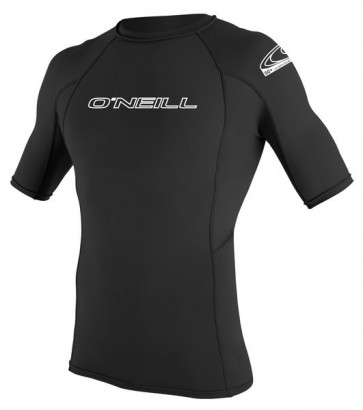 O'NEILL LICRA UOMO BASIC SKINS S/S RASH GUARD BLACK