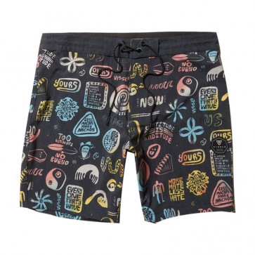 VISSLA BOARDSHORT RAGAZZO MORE MATE LESS HATE 17" MULTI