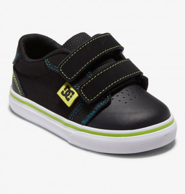 DC SCARPE BAMBINO ANVIL V BLACK GREEN ORANGE