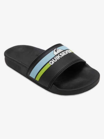 QUIKSILVER INFRADITO RAGAZZO RIVI SLIDE BLACK/ORANGE/BLUE