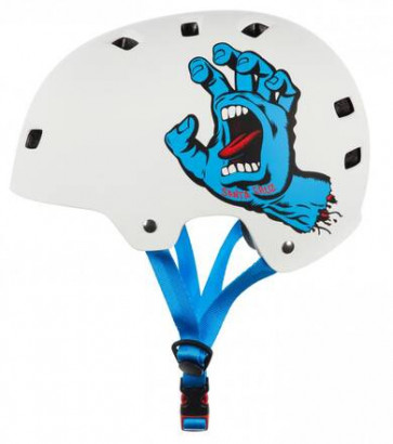 BULLET X SANTA CRUZ CASCO SCREAMING HAND ADULT MATT WHITE