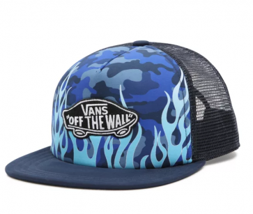 VANS CAPPELLINO BOYS TRUCKER BY CLASSIC PATCH PLUS FLAME CAMO