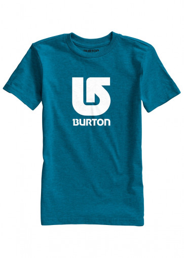 BURTON T-SHIRT BIMBO BOYS LOGO VERTICAL SS HEATHER CERULEAN