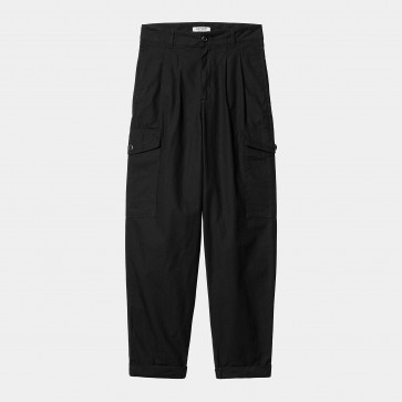 CARHARTT WIP PANTALONI DONNA COLLINS BLACK RINSED