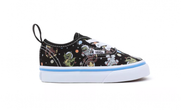 VANS SCARPE BAMBINO AUTHENTIC ELASTIC GLOW COSMIC ZOO BLACK BLU