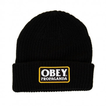 OBEY BERRETTO BEANIE UOMO/DONNA DAMAGED BEANIE BLACK