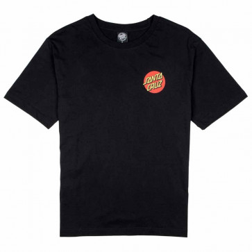 SANTA CRUZ T-SHIRT DONNA CLASSIC DOT TEE BLACK