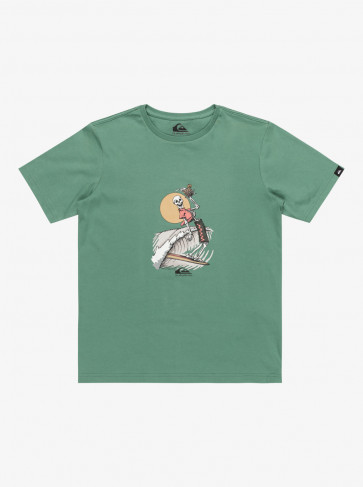 QUIKSILVER T-SHIRT RAGAZZO NEVERENDING SURF FROSTY SPRUCE