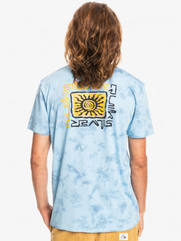 QUIKSILVER T-SHIRT UOMO SLOW DIVE FADED DENIM