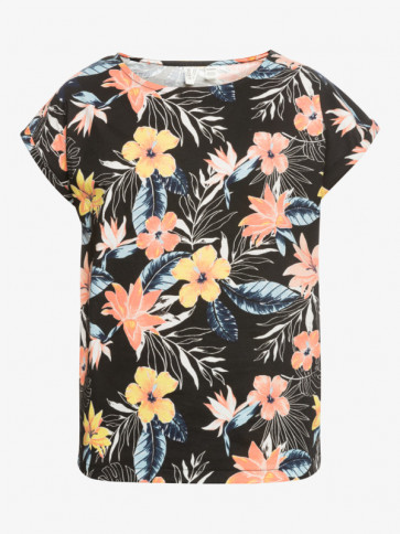 ROXY T-SHIRT BAMBINA AFRICAN SUNSET ANTHRACITE RG TROPICAL BREEZE