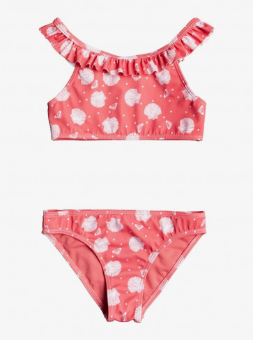 ROXY BIKINI BAMBINA TEENY EVERGLOW DESERT ROSE SHELLA