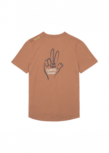 PICTURE T-SHIRT DONNA EXEE POCKET RUSTIC BROWN