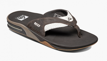 REEF INFRADITO UOMO LEATHER FANNING WHITE/BROWN