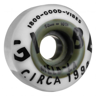 GLOBE RUOTE GOODS VIBES DUAL POUR WHITE HUNTER GREEN 54MM 
