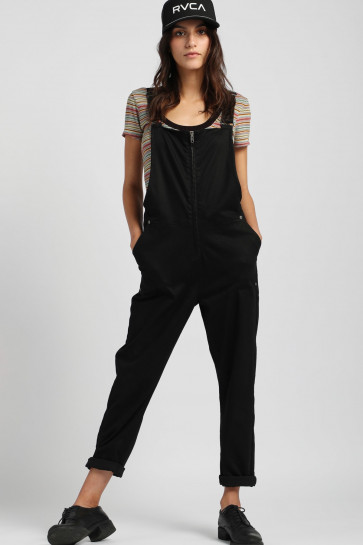 RVCA SALOPETTE DONNA WALKAWAY BLACK