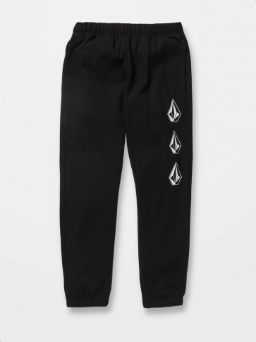 VOLCOM PANTALONI RAGAZZO ICONIC STONE FLEECE PANT BLACK