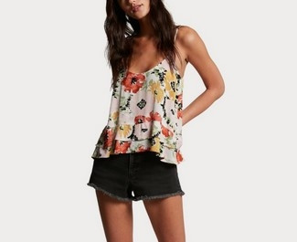 VOLCOM CANOTTA DONNA THATS MY TYPE CAMI SWH