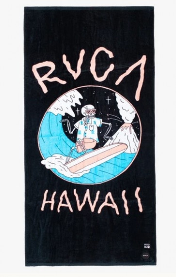 RVCA TELO MARE  LUKE P SURF TOWEL BLACK