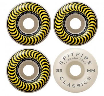 SPITFIRE RUOTE SKATE F4 CLASSIC YELLOW 55 MM 99A
