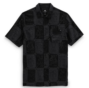 VANS CAMICIA UOMO VANS X DANIEL JOHSTON BLACK