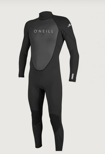 O'NEILL MUTA UOMO REACTOR 3/2 BACK ZIP FULL BLACK BLACK