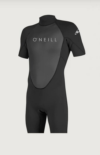 O'NEILL MUTA UOMO REACTOR 2MM BACK ZIP SHORTSLEEVE SPRING BLACK/BLACK