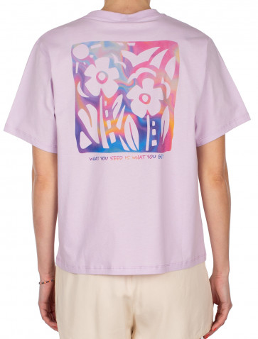 IRIEDAILY T-SHIRT DONNA WHAT YOU TEE LILAC