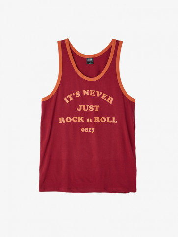 OBEY CANOTTA UOMO IT'S NEVER JUST ROCK N' ROLL CRANBERRY/RUST