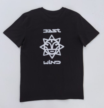 EAST WIND T-SHIRT UOMO LOGO BLACK