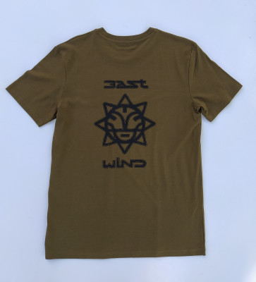 EAST WIND T-SHIRT UOMO LOGO KHAKI