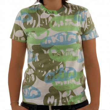 NIKITA T-SHIRT DONNA LUCY IN THE SKY WHITE/TEA GREEN