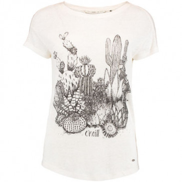 O'NEILL T-SHIRT DONNA LW CALI NATURE POWDER WHITE