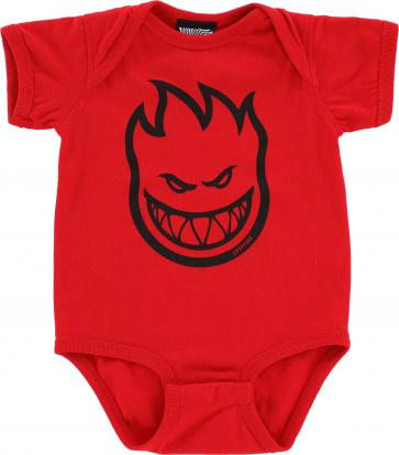 SPITFIRE BODY BAMBINO ONESIE BIGHEAD RED BLACK