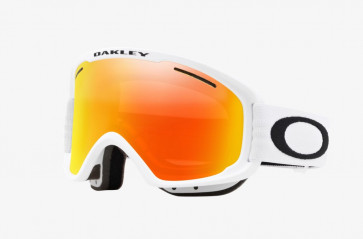 OAKLEY MASCHERA SNOWBOARD O-FRAME 2.0 PRO XM MATTE WHITE / FIRE IRIDIUM ( 2 LENS INCLUDED) PERSIMMON
