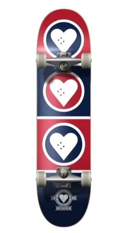 THE HEART SUPPLY SKATEBOARD COMPLETO SQUAD BLUE RED 7,75" X 31,2"