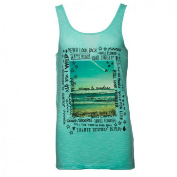 VOLCOM TOP WMN PRINTED V BACK TANK 