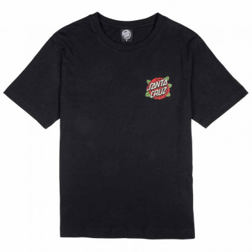 SANTA CRUZ T-SHIRT DONNA ROSES DOT TEE BLACK