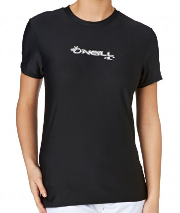 O'NEILL LICRA DONNA WMS BASIC SKIN S/S SUN SHIRT BLACK