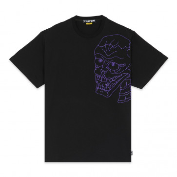 IUTER T-SHIRT UOMO SKULL PINK BLACK