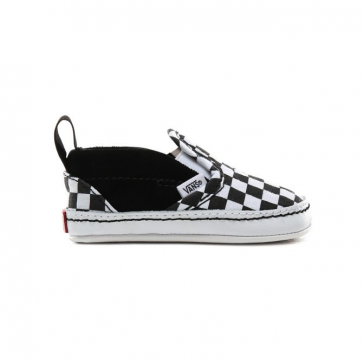 VANS SCARPE NEONATO SLIP ON V CRIB (CHECKERBOARD) BLACK/TRUE WHITE