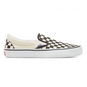 VANS SCARPE UOMO SKATE SLIP ON PRO BLACK WHITE CHECKERBOARD