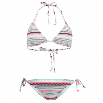 O'NEILL BIKINI PW STRUCTURE TRIANGLE PINK AOP W/ BLUE