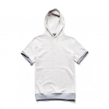 IUTER FELPA S/S TEE HOODIE LIGHT GREY