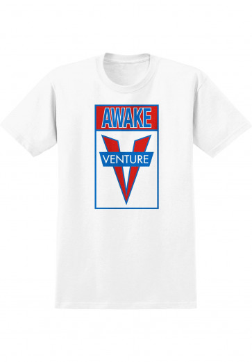 VENTURE T-SHIRT UOMO AWAKE WHITE RED BLUE