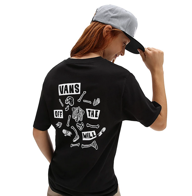 VANS T SHIRT RAGAZZO BONE YARD BLACK East Wind Skate Shop