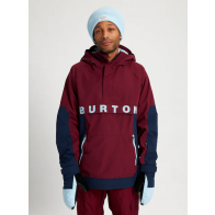 BURTON GIACCA SNOWBOARD UOMO FROSTNER ANORAK MULLED BERRY DRESS BLUE