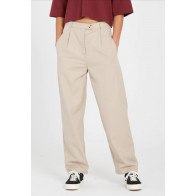 VOLCOM PANTALONI DONNA HISTONE TROUSERS TAUPE