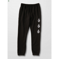 VOLCOM PANTALONI RAGAZZO ICONIC STONE FLEECE JOGGER BLACK